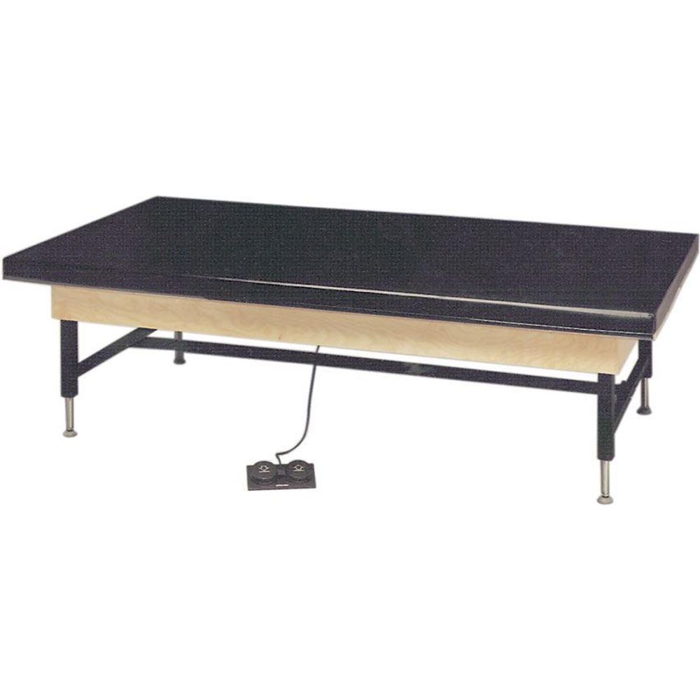 Economy Hi Low Mat Electric Tables Upholstered Top with Footswitch