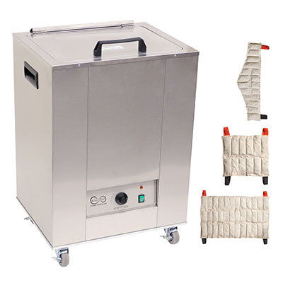 Relief Pak Heating Units 12 Pack Capacity Mobile with 3 Standard Neck 3 Oversize Packs