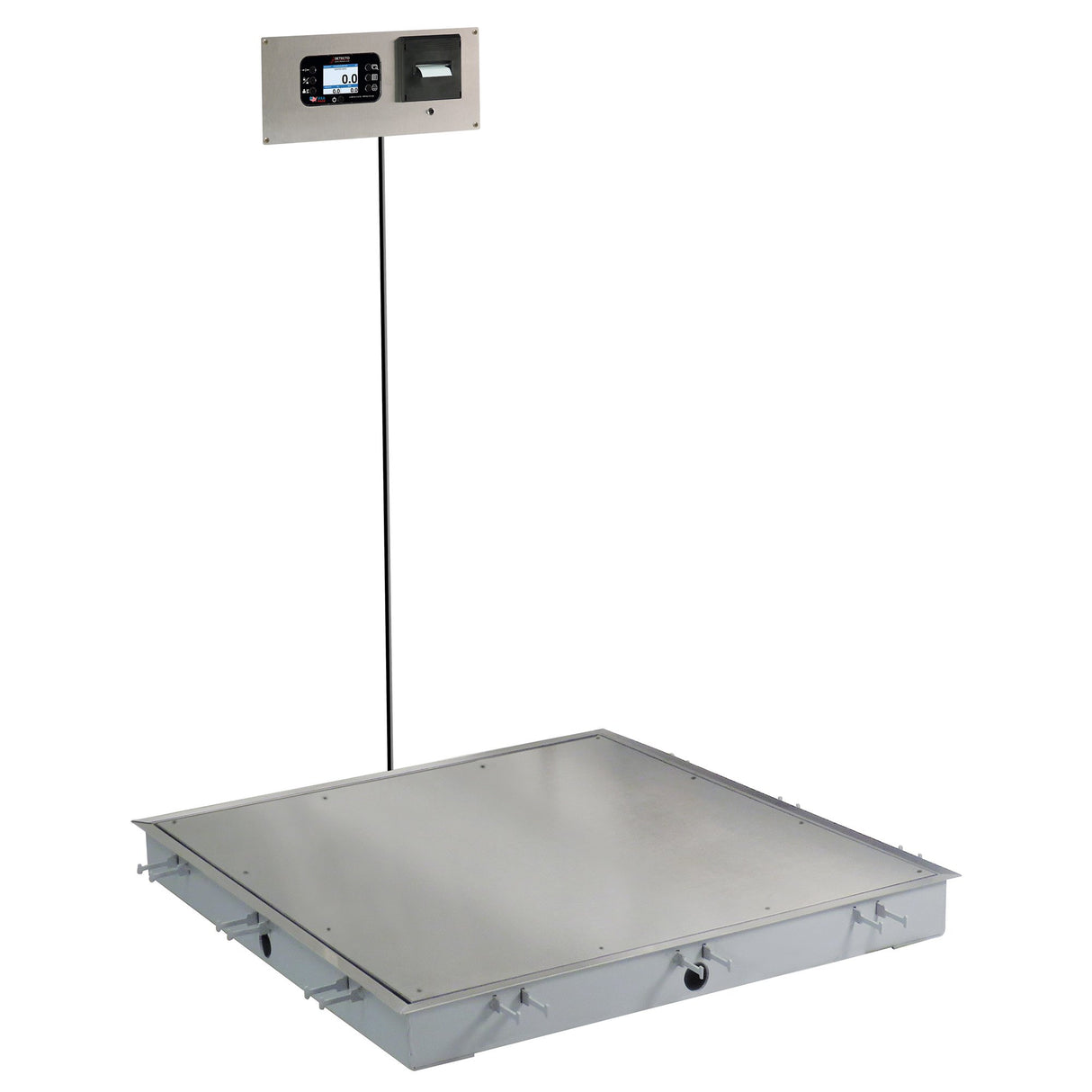 Solace In Floor Dialysis Scales SS Deck with 855 Recessed Wall Mount Indicator and Printer