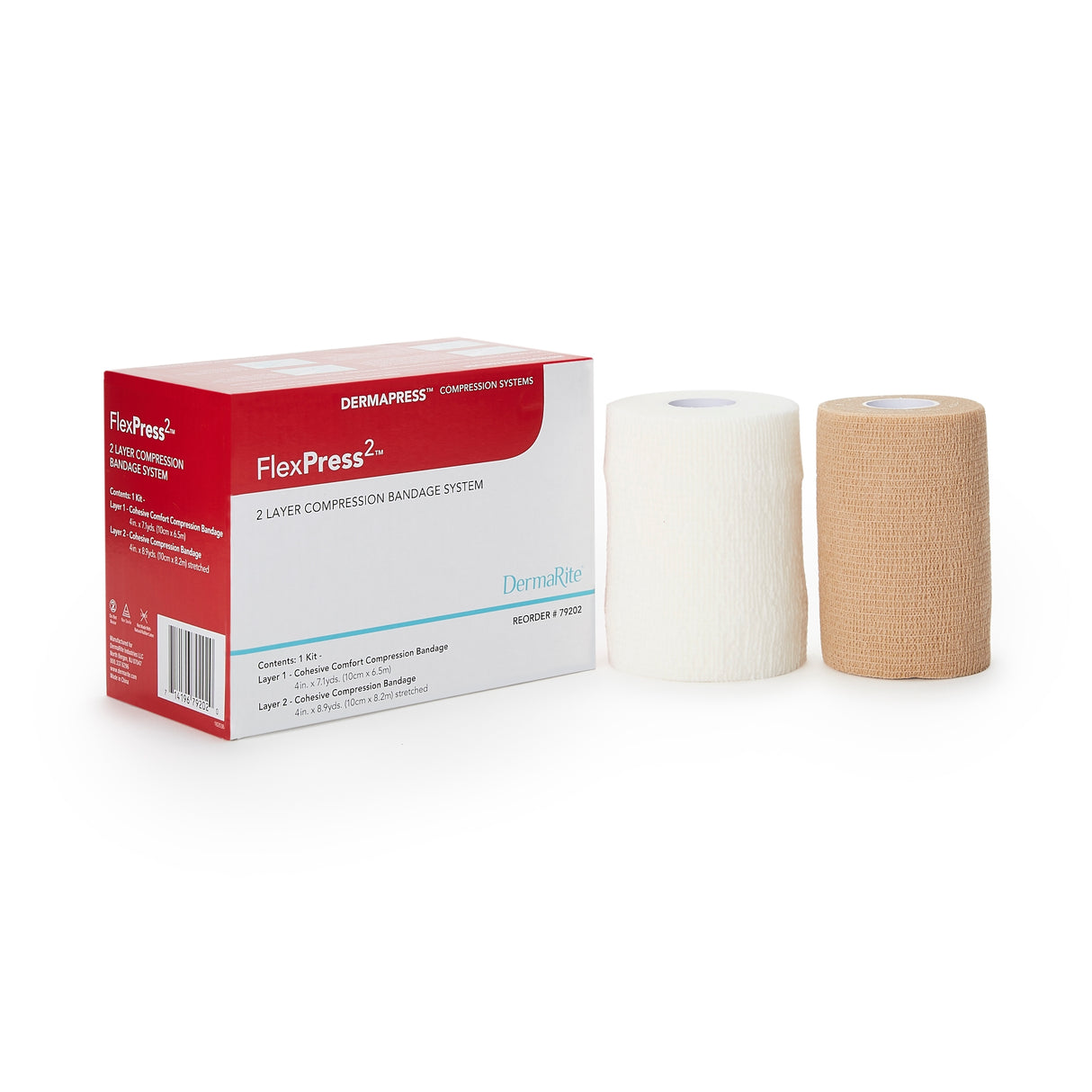 FlexPress Two Layer Cohesive Compression Bandage