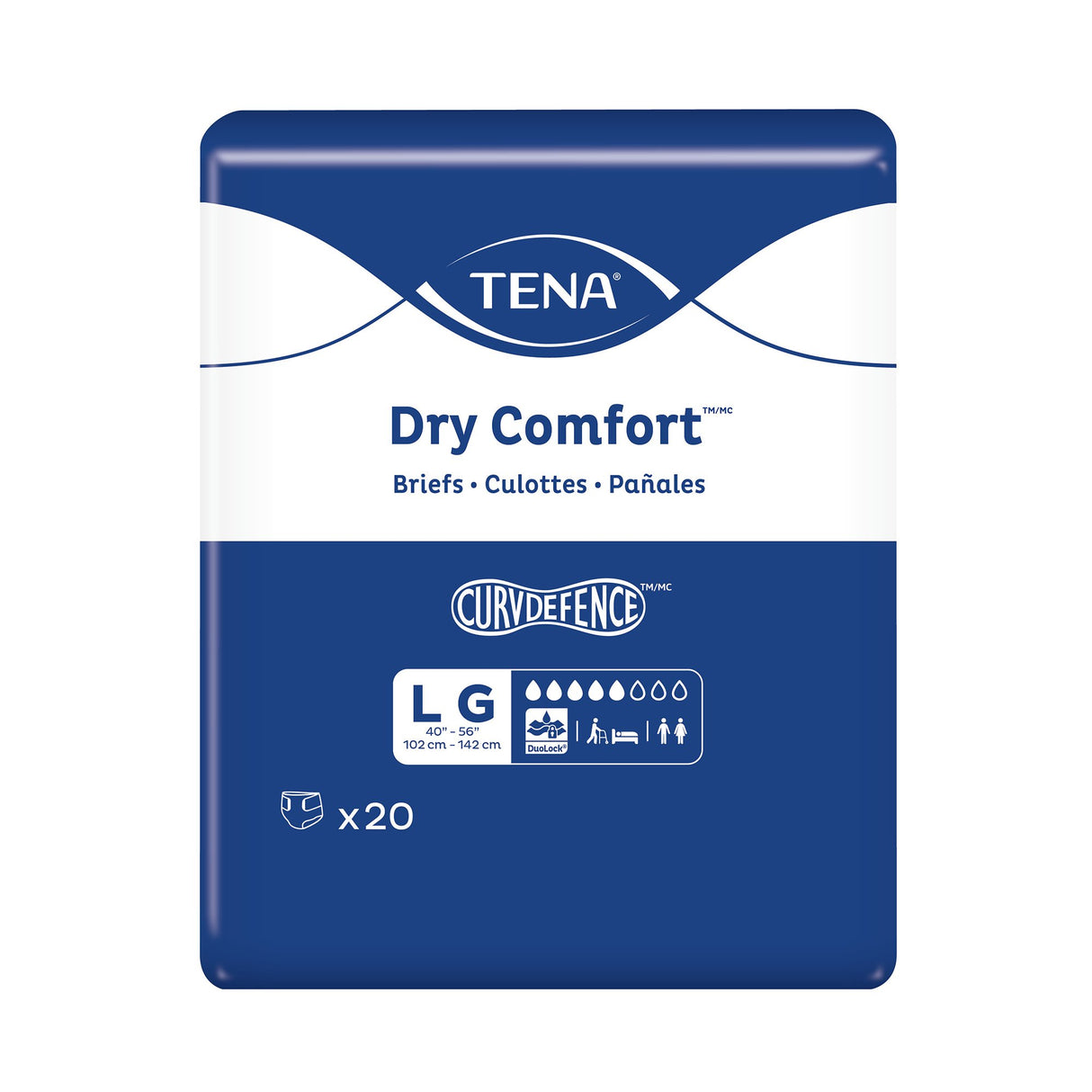 TENA Dry Comfort Briefs by the Pack