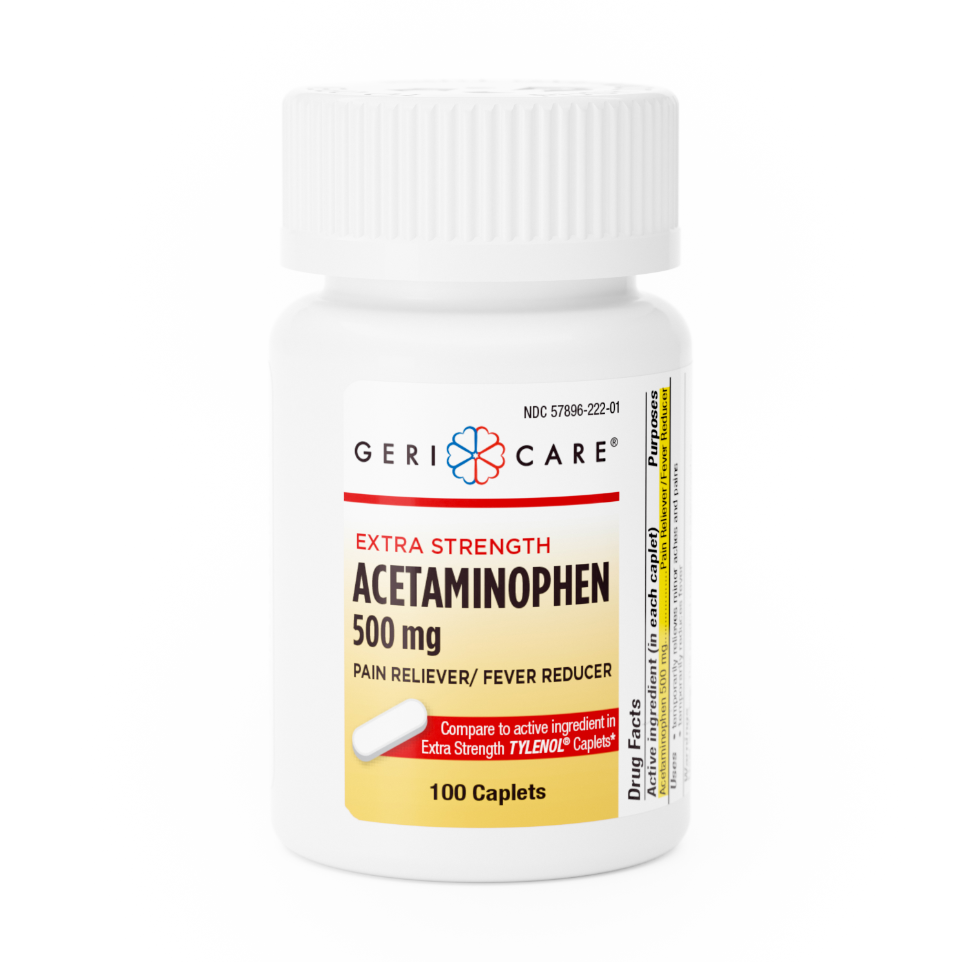 GeriCare Extra Strength Acetaminophen Caplet 500mg