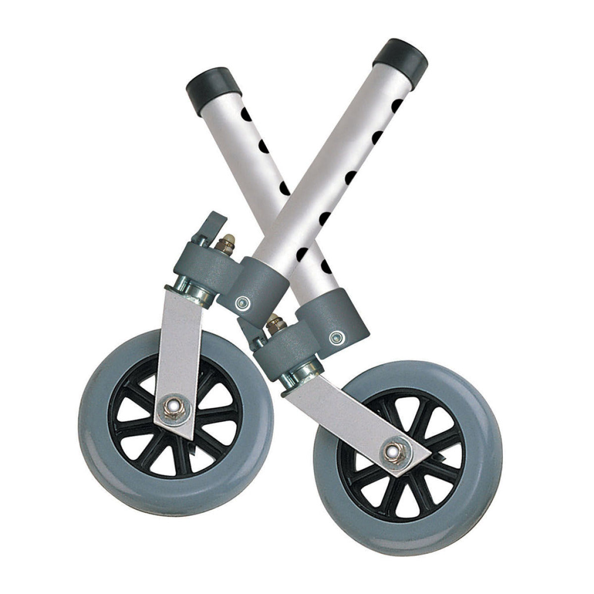 Swivel Wheel with Lock and Two Sets of Rear Glides 5"