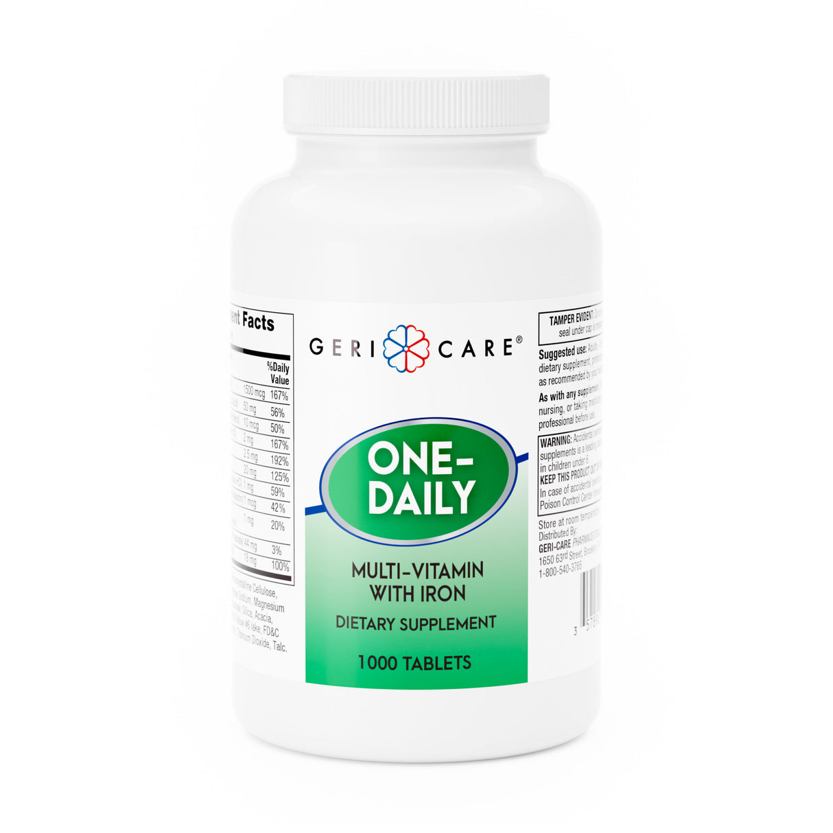 Gericare One Daily Multi Vitamins with Iron