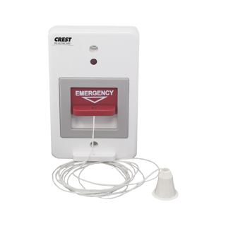 Deluxe Pullcord Station 7 feet White 2 Pole Switch