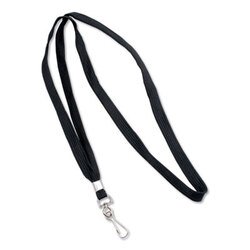 Black Neck Lanyard with Hook Black