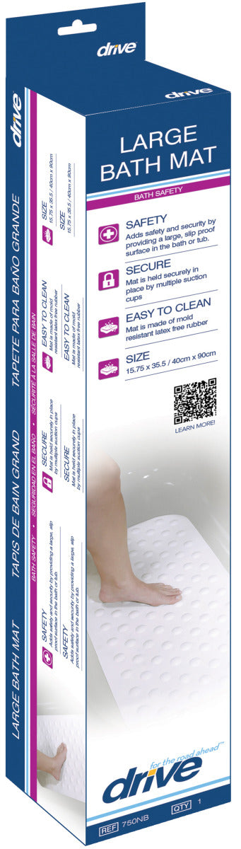 White Bath Mat 35.5"