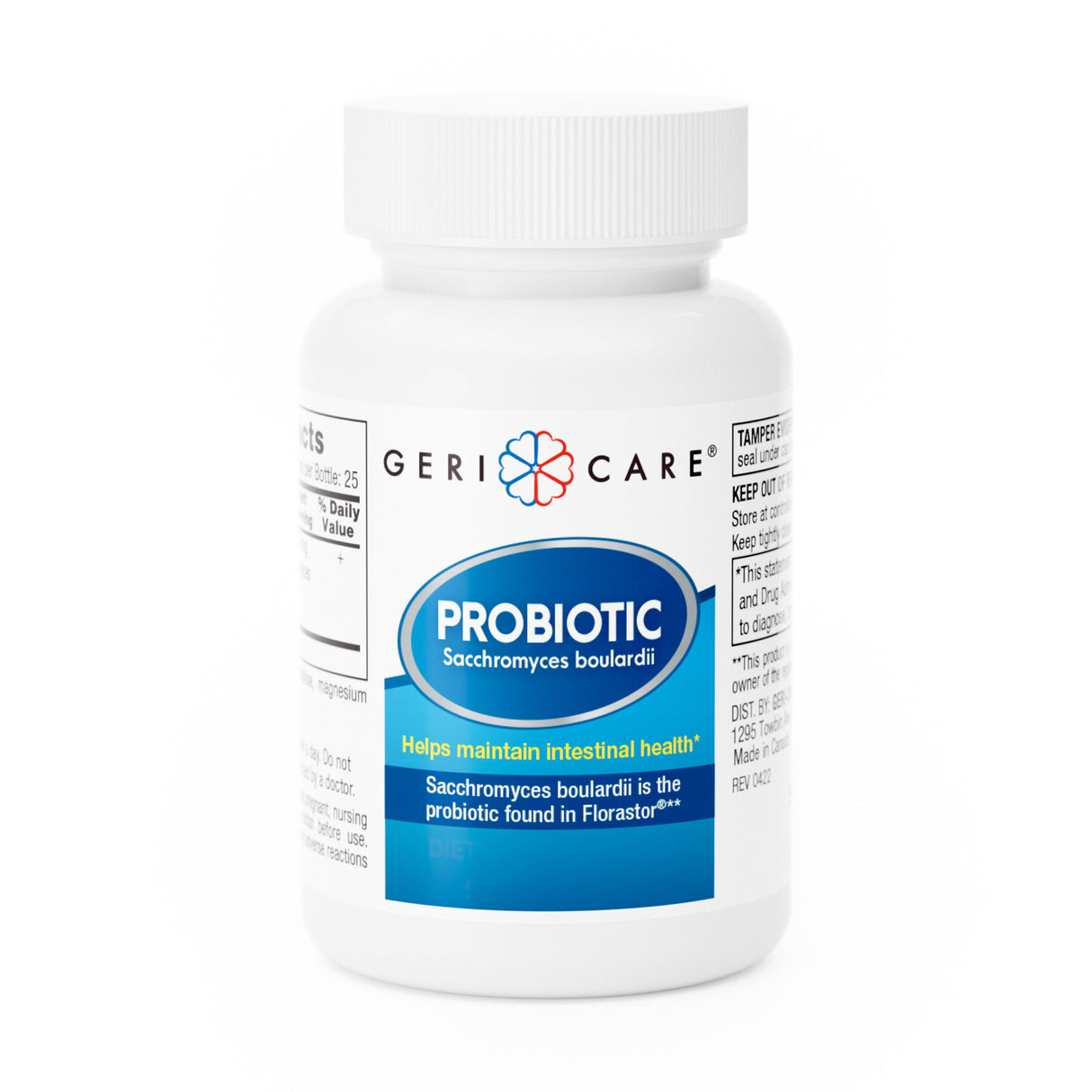 GeriCare Probiotic Saccharomyces Boulardii Probiotic Capsule 250 mg, 50 count