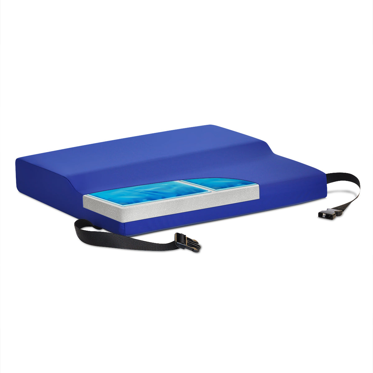 NYOrtho APEX Anti-Thrust Wheelchair Cushion Cooling Gel-Foam High Density Non Slip Water Resistant Prevent Pressure Injuries