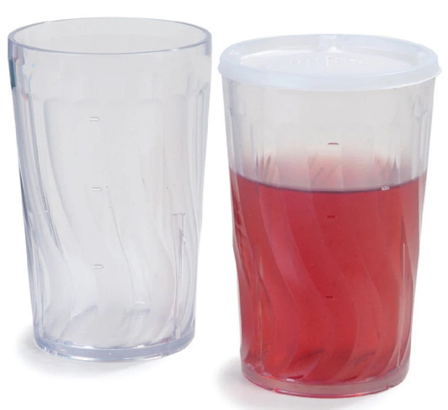 Dinex Plastic Clear Swirl Tumbler 8 oz