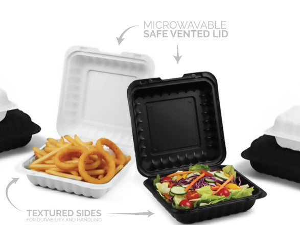 Mineral Filled 3 Compartment Clamshell