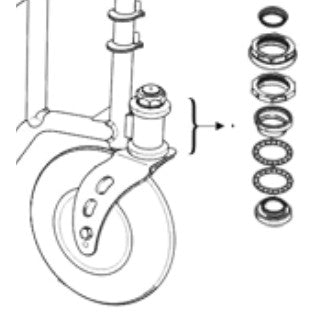 Fork Stem Bearing set for Sentra EC Extra Wide