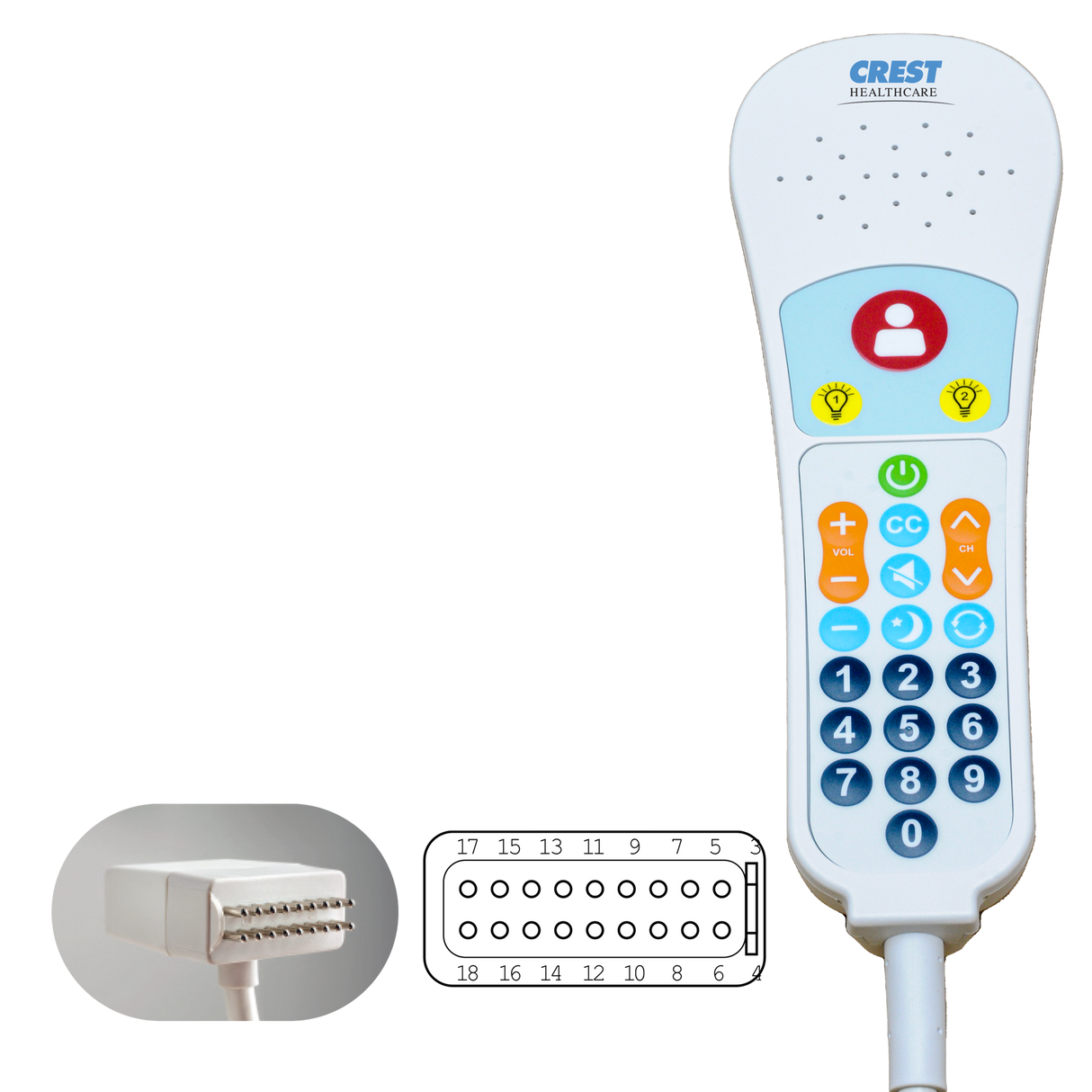 Crest Elite Digital Pillow Speaker for ASCOM Telligence and Dukane Procare 6000