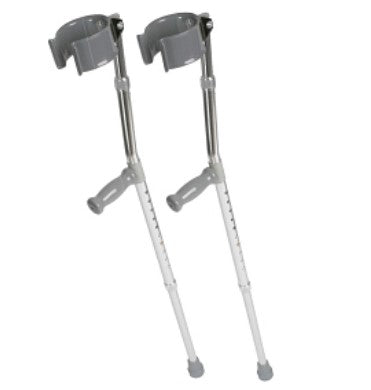 Medline Aluminum Forearm Crutches