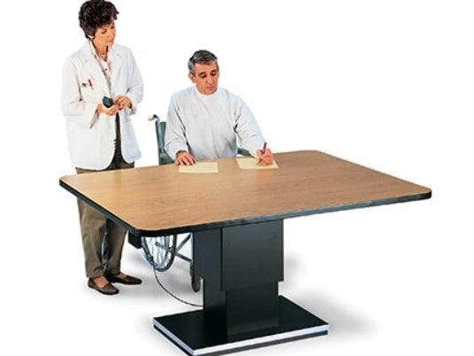 Powermatic Electric Height Adjustable Work Table 48″X 66″ Natural Oak