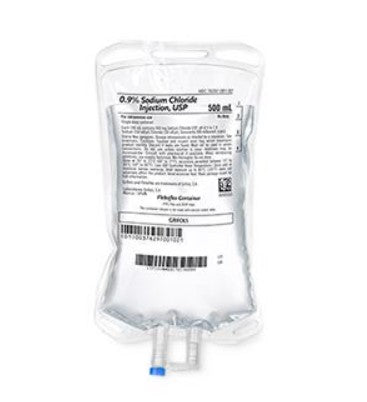 Saline IV Bag 0.9 Sodium Chloride