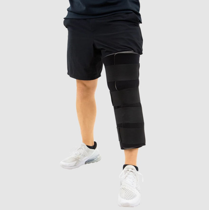 830 Single Panel Knee Black Immobilizer Extra Large