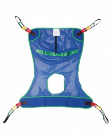 Reusable Full Body Patient Slings with Commode Opening Mesh