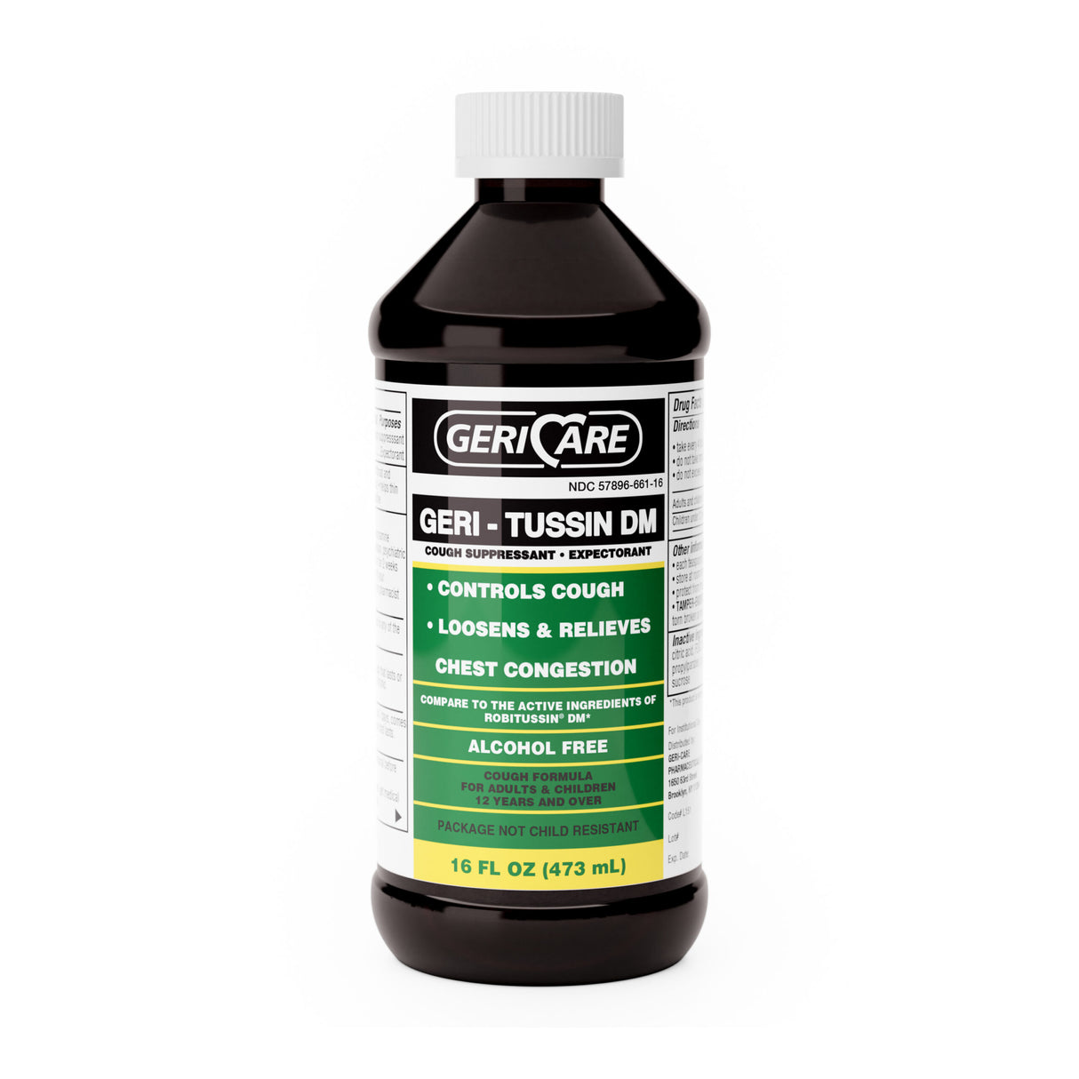 Geri Tussin DM Liquid form 100 mg, 16 oz