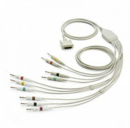 Electrocardiograph 10 Lead Patient Cables AHA Banana Clip CP150