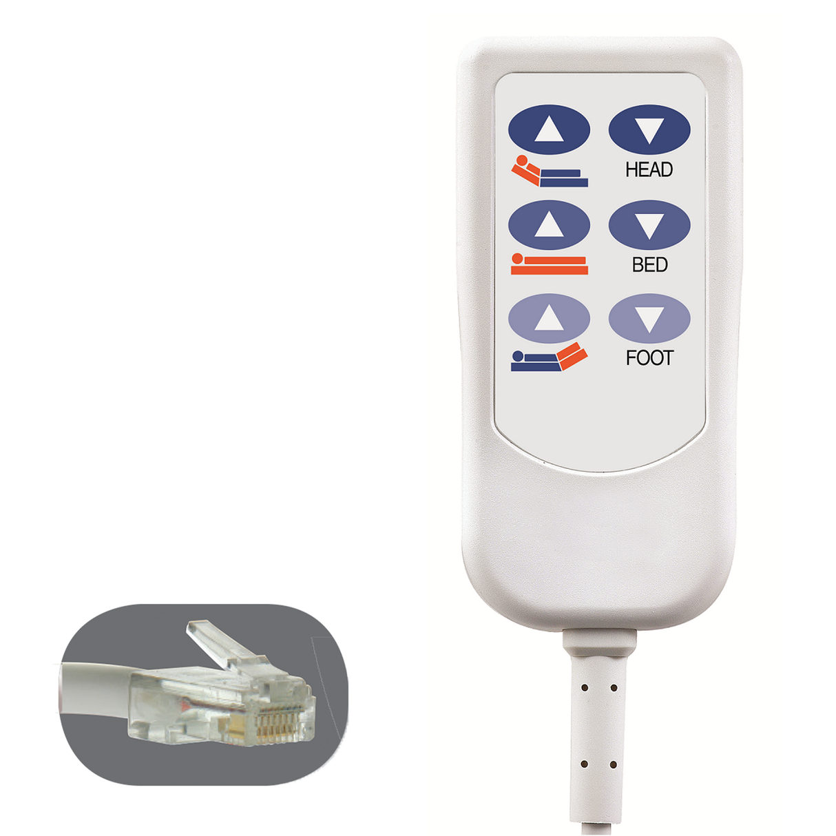 HD2 Bed Control for Joerns RJ45 8 Pin 4 Button