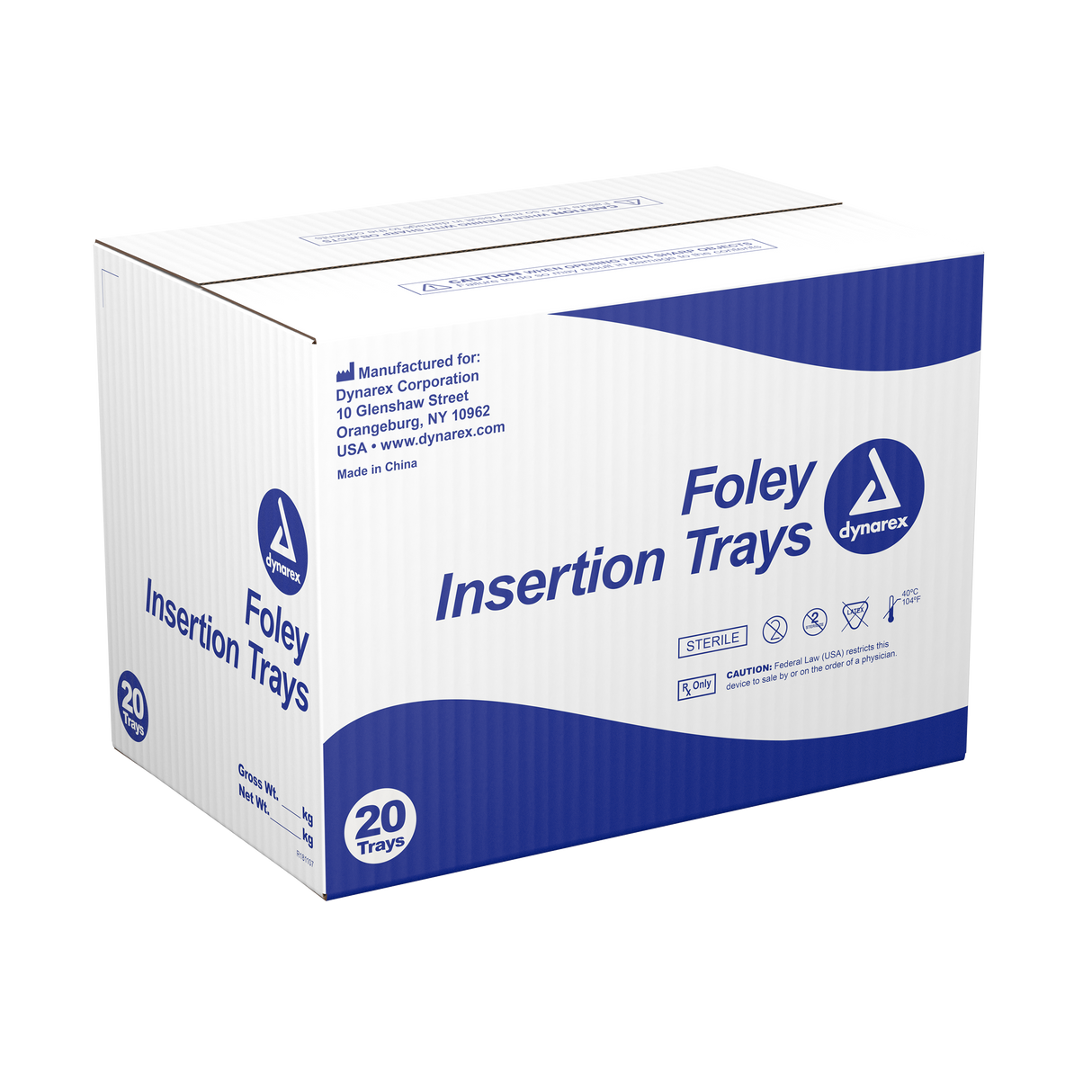 Foley Insertion Tray with Prefilled Syringe Sterile