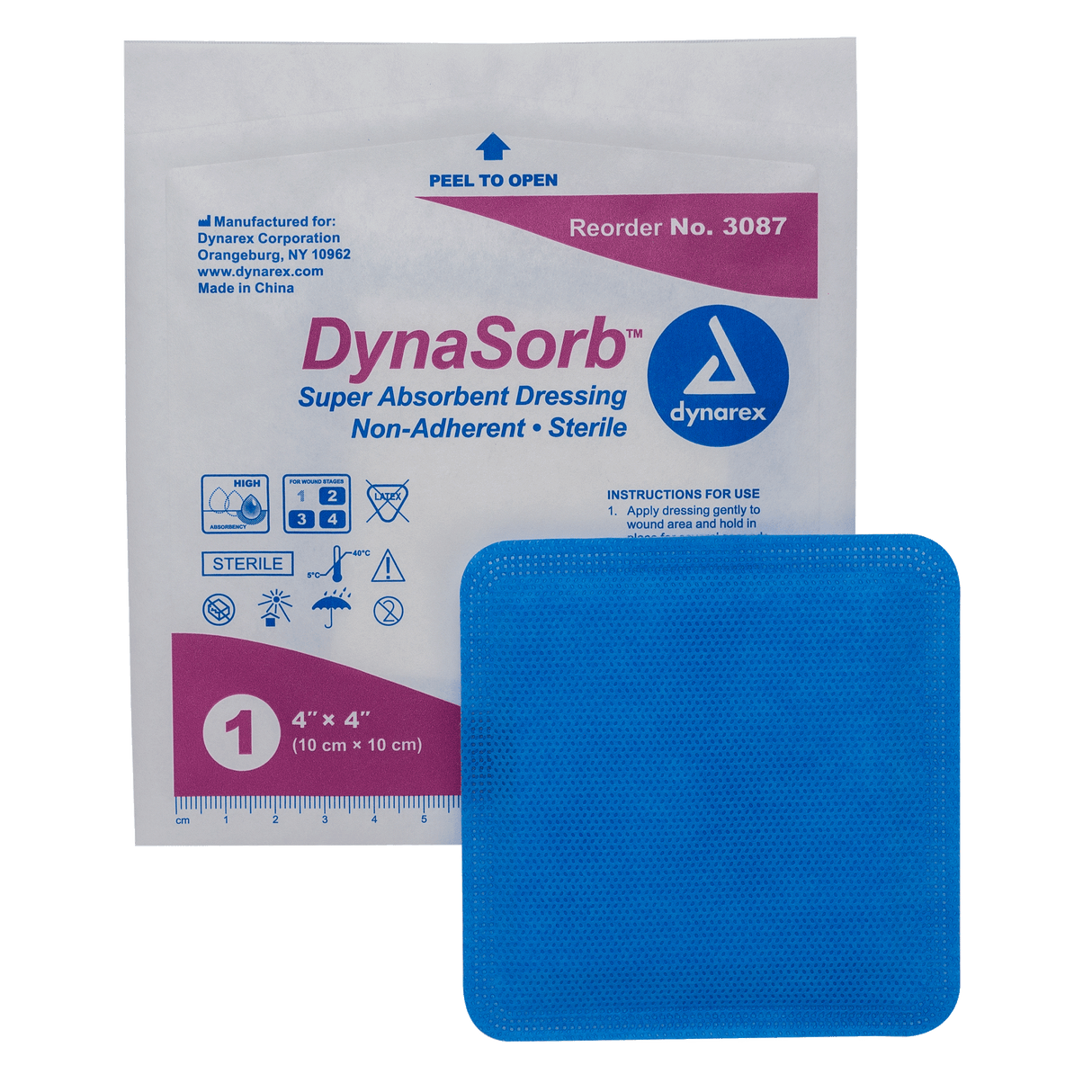 DynaSorb Super Absorbent Dressing Non-Adhering