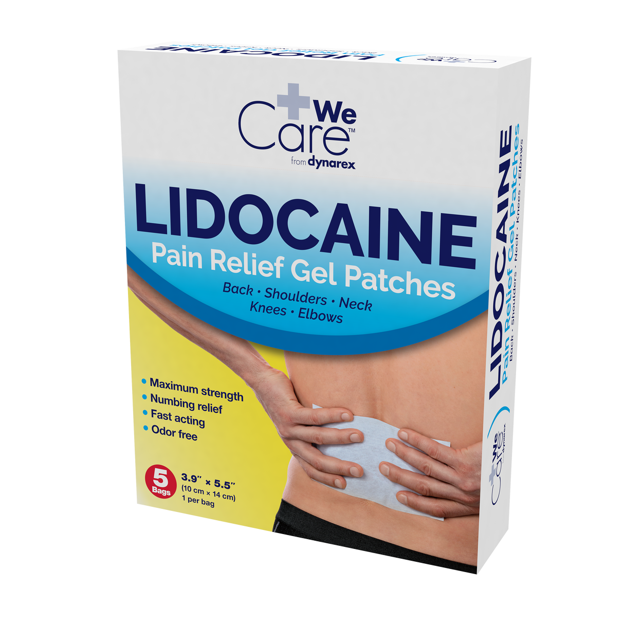 WeCare Dynarex Lidocaine Pain Relief Gel Patch