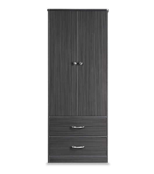 Contemporary Collection Wardrobe 2 Door and 2 Drawer