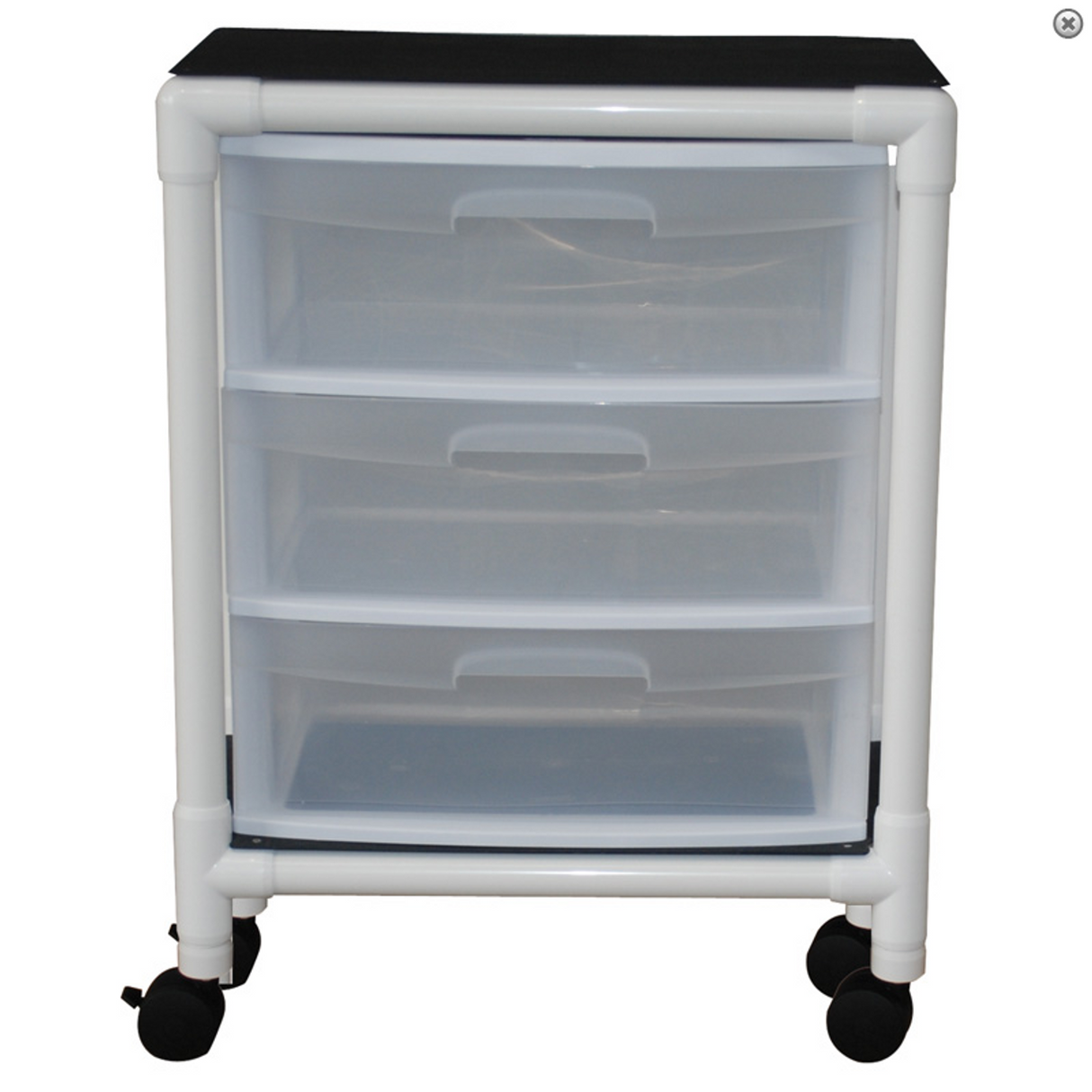 Universal Isolation Cart with 3 Slide Out Drawers 19.125" X 14" X 6.5"