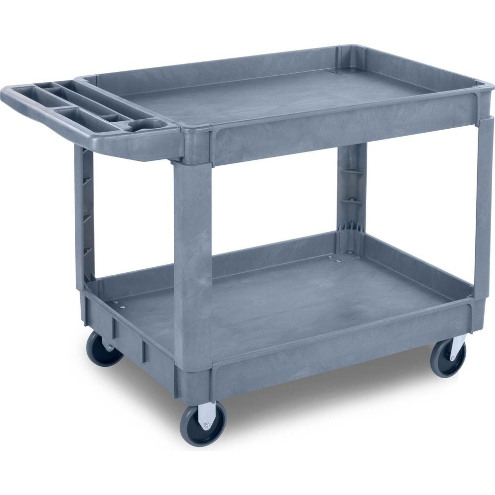 Mobile Tray Top Shelf Maintenance Cart With 5" Rubber Casters