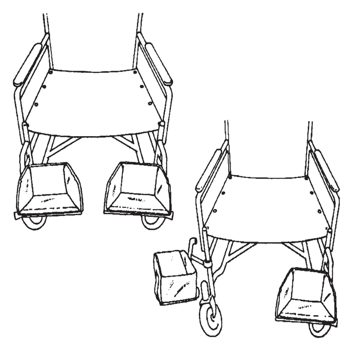 Swing Away Foot Support Left and Right