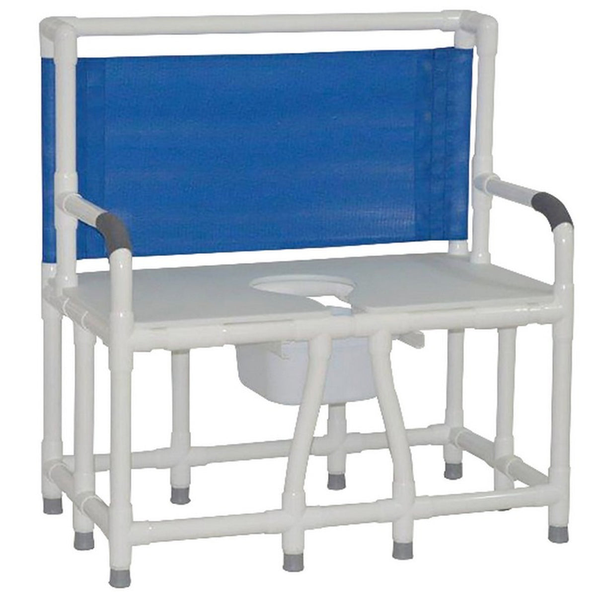 Bariatric Bedside Commode with Non Slip Rubber Crutch