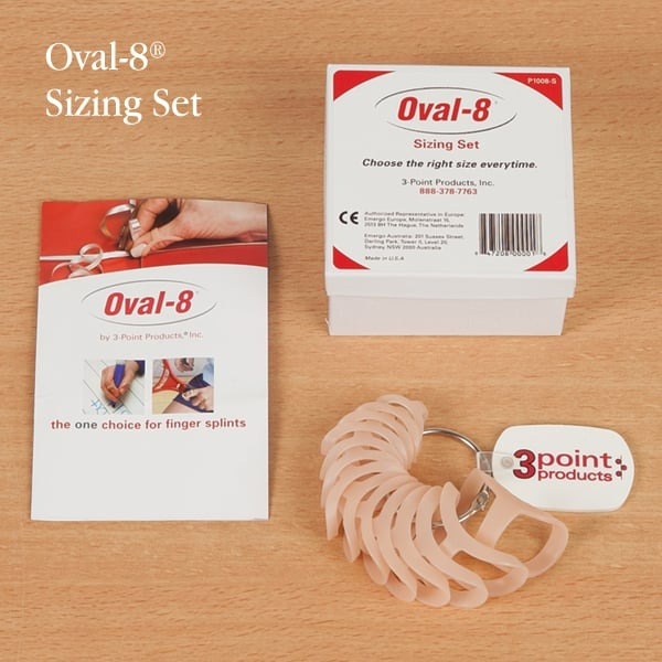 Oval 8 Kits 44 Finger Splints Carrying Case and Instructions