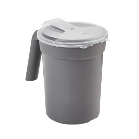 Mckesson Graphite Bedside Pitcher with Lid 32 oz