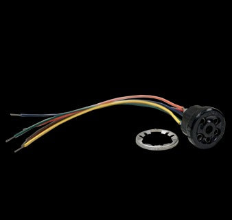 6 Pin Receptacle with Pigtails No Faceplate