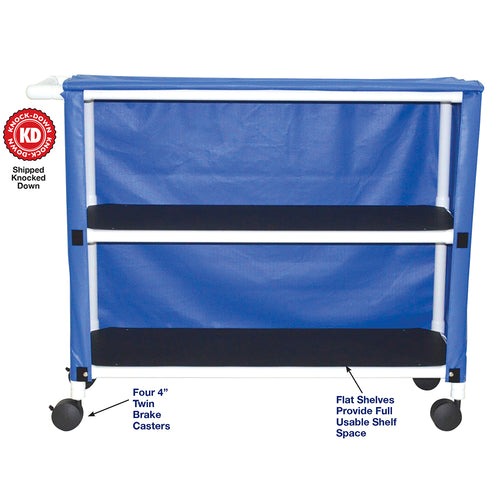 MJM Jumbo 2 Linen Cart with Velcro Closure 350-2C 20" X 50" 150 lb
