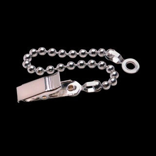 Toothless Security Clip and 6" Bead Chain