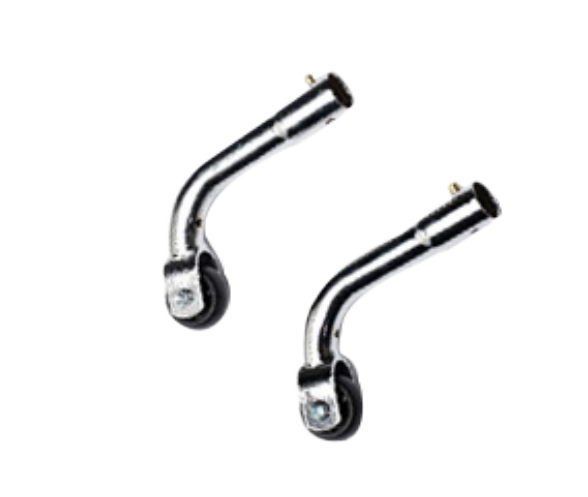 Universal Wheelchair Rear Chrome Anti Tipper with Wheels