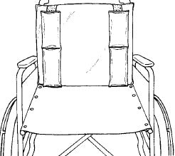 Lateral Lumbar Support with Gel Pads and Vinyl Cover