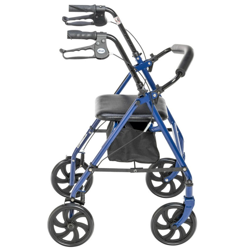 Drive Durable 4 Wheel Rollator with 7.5" Casters