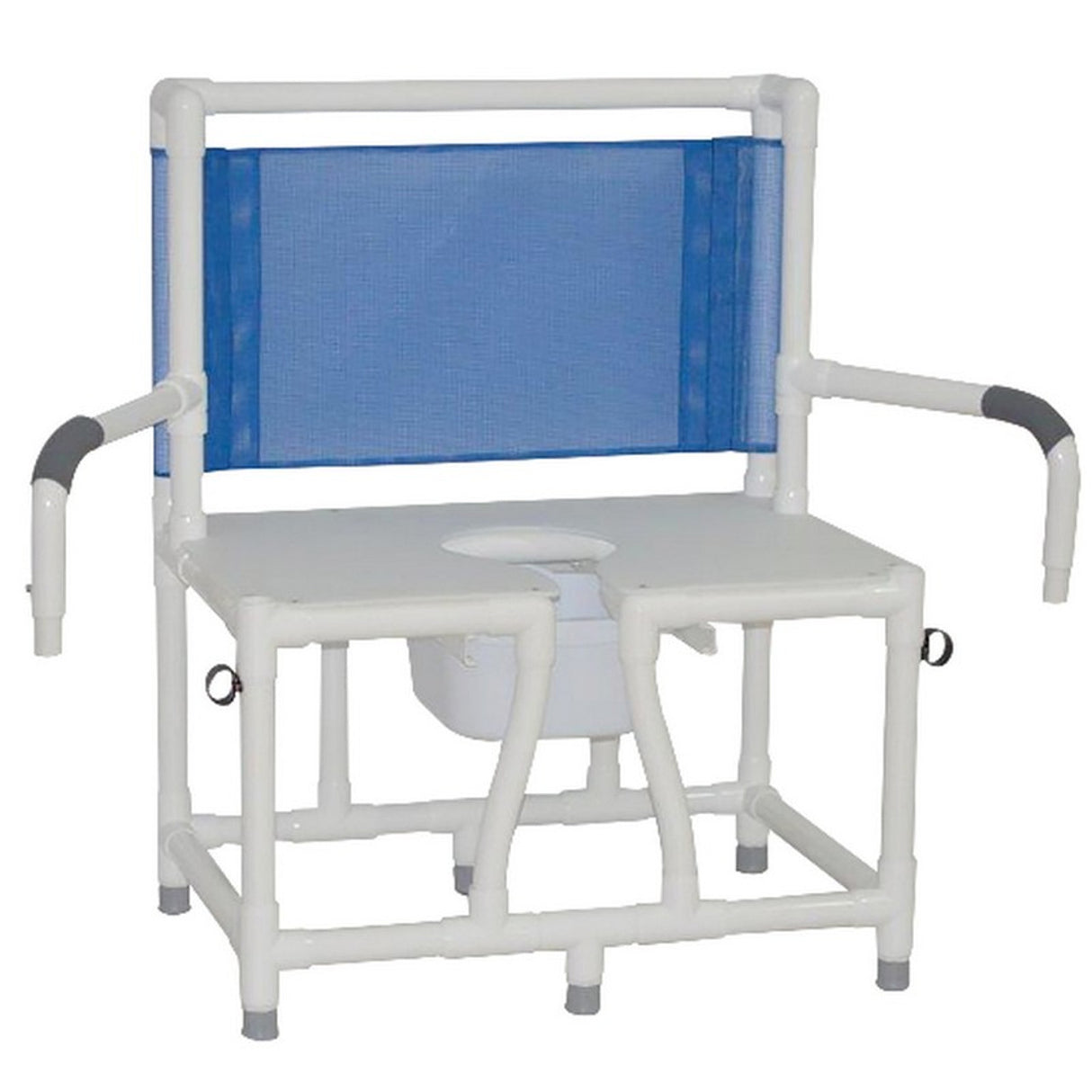 Bariatric Bedside Commode with Dual Swing Away Armrests