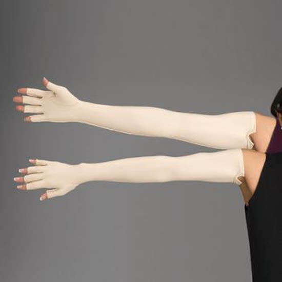 Compression Glove Rolyan Full Finger Shoulder Length Hand Lycra