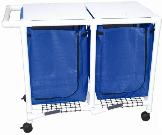 MJM Double Hamper with Mesh Zipper Bag with Opening