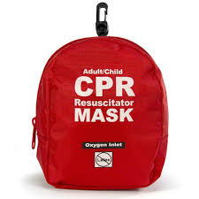 RKM-CPR Adult/Child CPR Mask in Soft Case with Gloves and Wipe