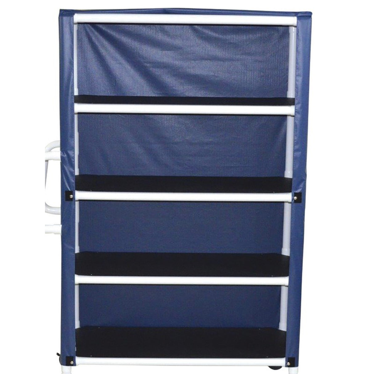 MJM 4 Shelf Linen Cart 345-4C Ergonomic Handles 20” X 45” 125 lb