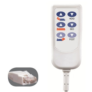 HD2 Bed Control for Med Mizer 8 Pin RJ45 6 Button