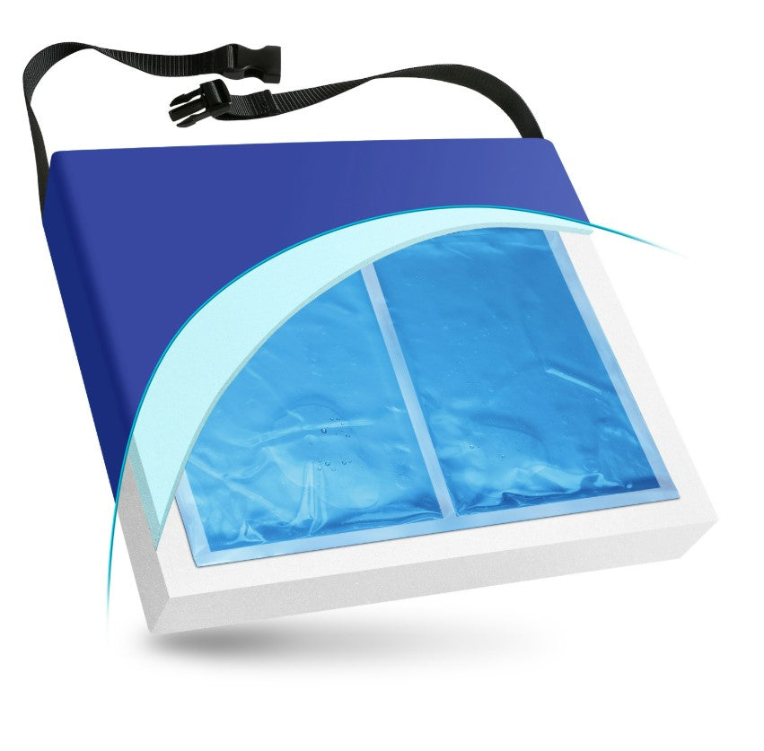 NYOrtho APEX Quad Cooling Gel Foam Wheelchair Cushion