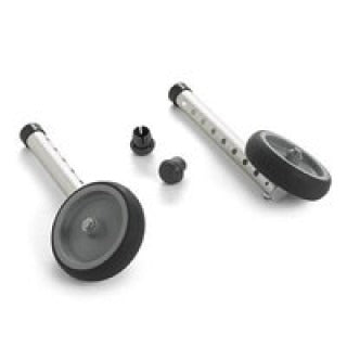 Invacare Walker Wheels Fixed with Rear Glide Tips 5" Single