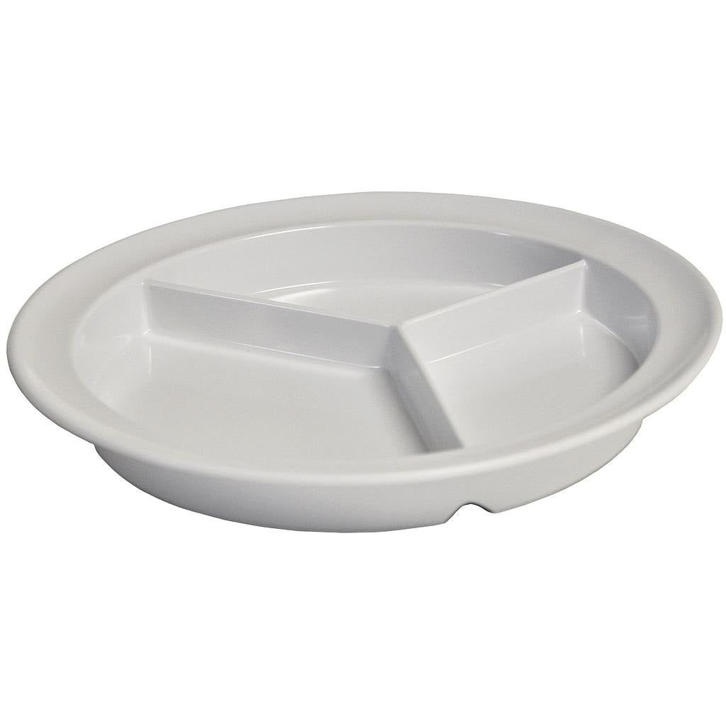 Partitioned Plate Polycarbonate 3 Compartments